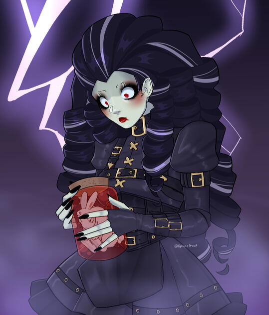 fully rendered portrait of my OC